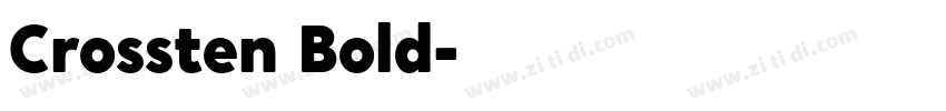 Crossten Bold字体转换